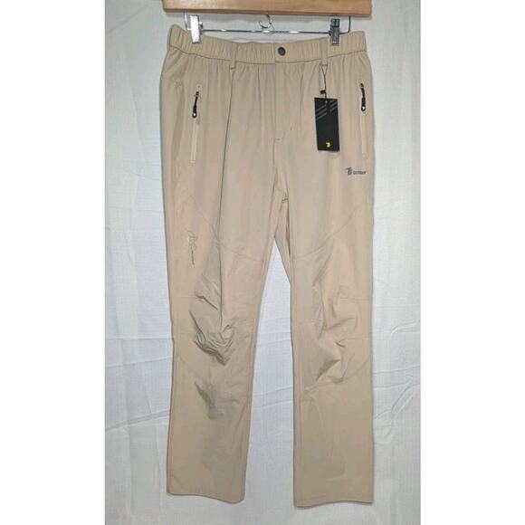 Trr Outdoor Sports Mens Nylon Hiking Pants Sz XL Camping Outdoors Zip Pockets - Picture 1 of 8
